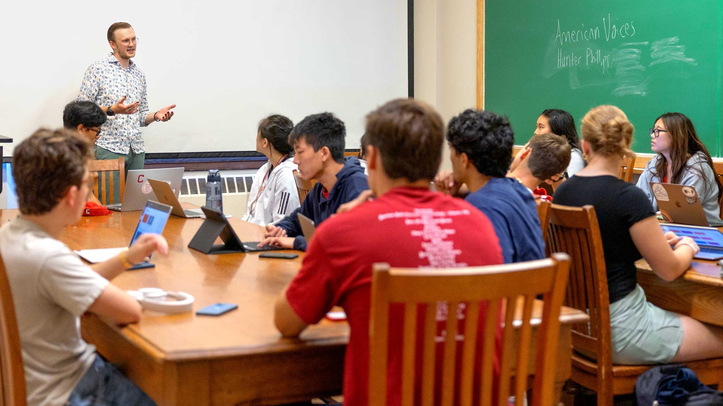 Photo of students in class