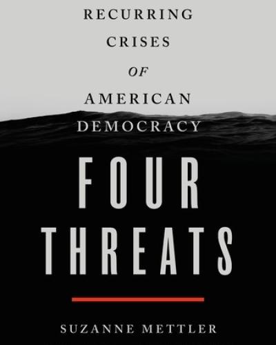 Book cover of "Four Threats: The Recurring Crises of American Democracy"